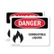 Signmission Combustible Liquids Danger Sign, Plastic, 10in W x 7in L, 2PK OS-2PACK-DS-P-710-L-1072 - alternate 1